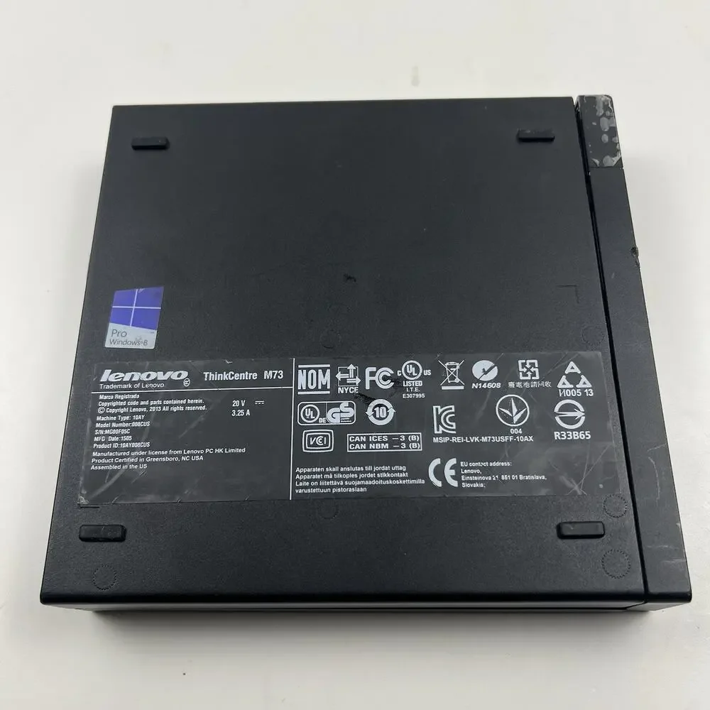 Lenovo ThinkCentre M73 Tiny i3-4150 3.50GHz 8GB RAM 128GB-No Charger | EDK-00035
